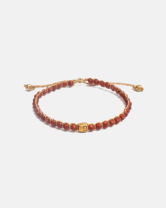 Red Jasper Bracelet | Gold