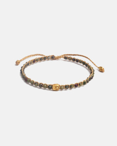 Bloodstone Bracelet | Gold