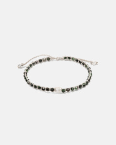Ruby Zoisite Bracelet | Silver