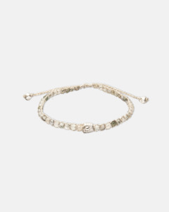 Clear Rutilated Quartz Bracelet | Silver