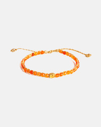 Gemstone Gold: Carnelian From Brazil Bracelet | Gold