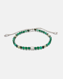 Ombre: Ombre Green Glow Bracelet | Silver