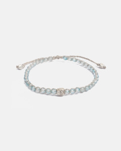Gemstone Silver: Blue Topaz Bracelet | Silver