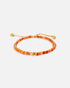 Kids Bracelets: Carnelian From Brazil  Kids Bracelet | Gold