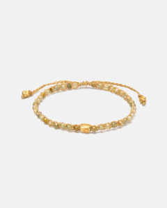Zodiac Aries March: Green Garnet Bracelet | Gold