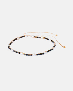 Necklace: Choker Black Tourmaline | Gold