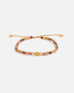Gem Galaxy: Mars Scarlet Stardust  Bracelet | Gold
