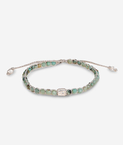 African Turquoise Bracelet | Silver