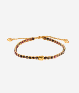 Gemstone Gold: Almandine Bracelet | Gold