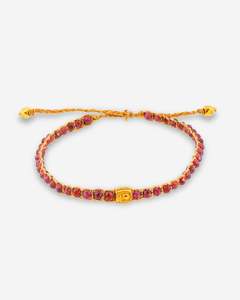 Non Sale: Violet Garnet  Bracelet | Gold