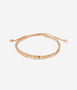 Crystal Champagne Nugget Bracelet | Gold