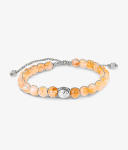 Citrine 6mm  Bracelet | Silver