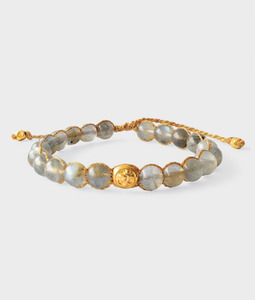 Labradorite 6mm Bracelet | Gold