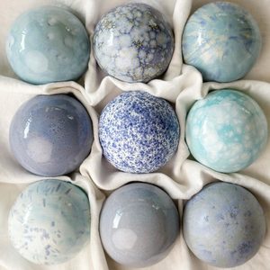 Ocean Blues: Ceramic Wall Art Sky Blue Collection