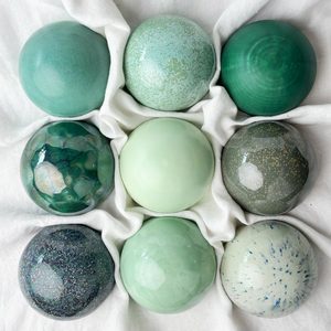 Forest Greens: Ceramic Wall Art Forest Canopy Collection