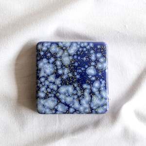 Individual Checkers: Wall Checker Blue Hydrangea