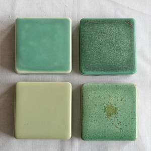 Ceramic Checkers Green Collection #4
