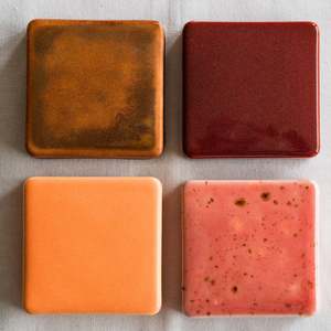 Individual Checkers: Ceramic Checkers Sunset Collection #1