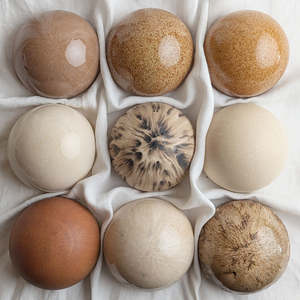 Soft Neutrals: Ceramic Domes Mineral Study No.1 Collection