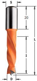 Drills: Drill 10.0mm x 57mm TCT L/H Dowling