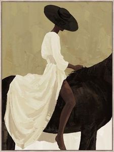 Art Sanctuary Interiors: Sable Grace - Framed Art Print