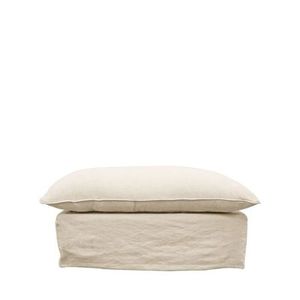 Furniture Sanctuary Interiors: Bahama Slipcover Ottoman- Oatmeal
