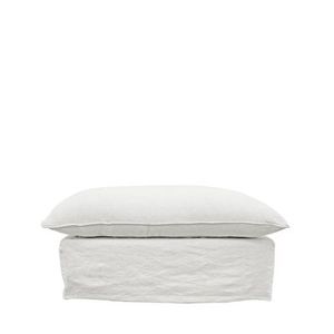 Furniture Sanctuary Interiors: Bahama Slipcover Ottoman- White