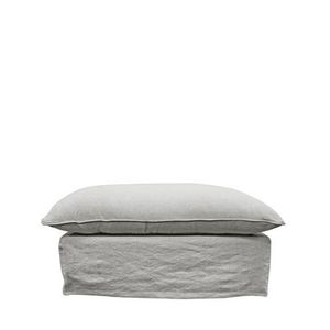 Furniture Sanctuary Interiors: Bahama Slipcover Ottoman- Greywash