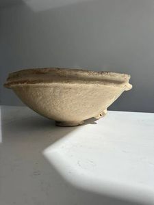 Products: White Paper Mache Bowl Large