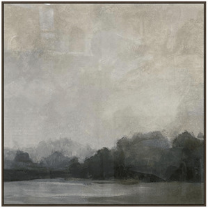 Art Sanctuary Interiors: Landed Neutral Abstract Framed Wall Art