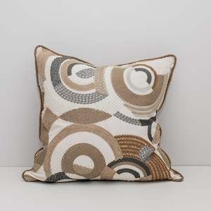 Malabo Cushion with Ochre Backing
