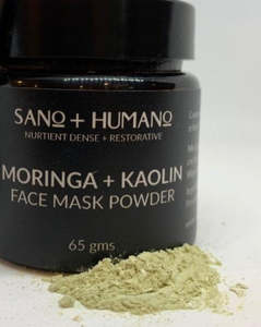 Organic Skincare: Organic Moringa + Kaolin Clay Face Mask Powder