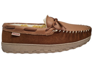 Mens Slippers: Tamarac - Deerskin Fleece Moccaison