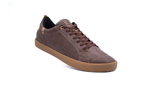 Cannon Mens Vegan Leather Shoes Chocolate