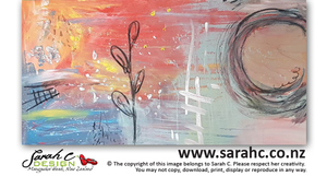 Products: Original Sarah C Artwork: Whimsical Landscape - Sarah C