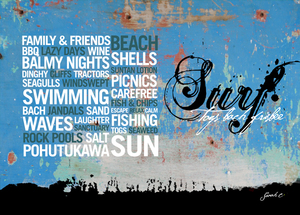 Surf - Landscape (Blue, Grey) - Sarah C