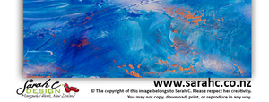 Products: Blue Abstract with Gold - Sarah C