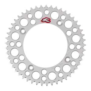 Drive Components: Renthal Sprocket Rear Silver 49T Alloy 7075 T6 Grooved