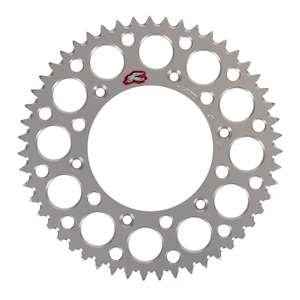 Drive Components: Renthal Sprocket Rear Silver 51T Alloy 7075 T6 Grooved KTM