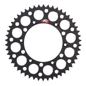 Drive Components: Renthal Sprocket Rear Black 50T Alloy 7075 T6 Grooved
