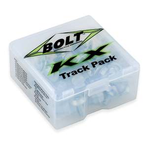 Bolt Motorcycle Hardware: BOLT KAW KX/KXF TRACK PACK RETAIL 6 PACK -- SAVE 20%