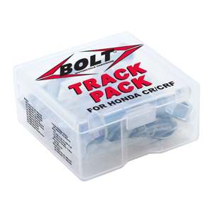 Bolt Motorcycle Hardware: BOLT HON CRF TRACK PACK RETAIL 6 PACK -- SAVE 20%