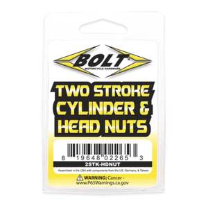 Bolt Motorcycle Hardware: 2 STROKE CYLINDER & HEAD NUTS