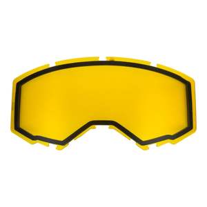 Fly Racing: FLY '19- DUAL LENS W/O VENTS ADULT YELLOW