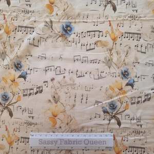 Retail Fabric: Write me a song 07 - French Terry, Bamboo