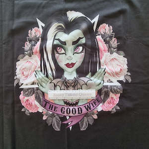 Panels: The Good Wife panel 70cm x  100cm – Cotton Lycra 220