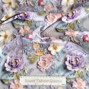 Cotton Lycra 220gsm: Floral Lace 012 – Cotton Lycra 220