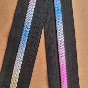 Zipper Tape #5 Nylon (3.5cm wide) - Rainbow Pastel