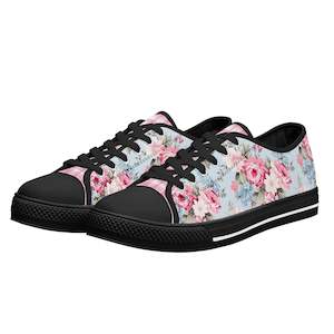 Chicfloral Womens Low Top Canvas Shoes
