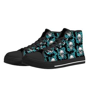 Octoskull Mens High Top Canvas Shoes